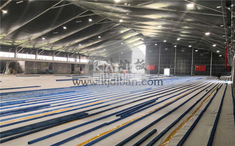 北京東五環(huán)常營體育館木地板項目-凱潔籃球木地板廠家